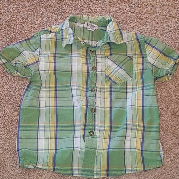 Boys Button Up Down Shirts Izod Cherokee Old Navy Oshkosh Boy Size 4-5 YOUTH KID - Picture 5 of 14